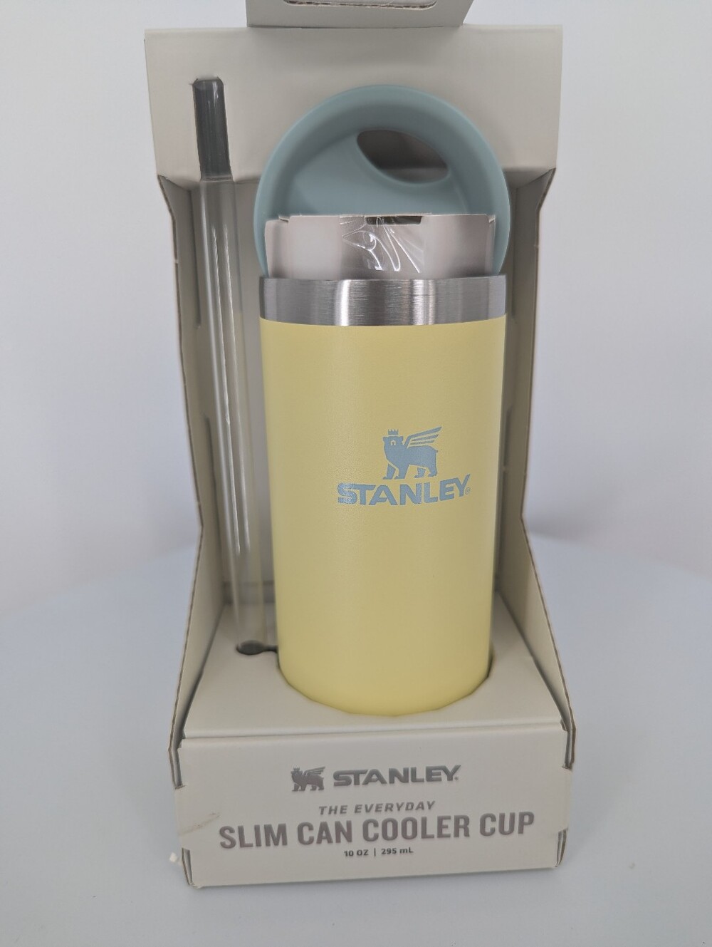 NEW STANLEY Water cup 10 OZ Everyday Slim Can Cooler Yellow Pomelo 🌼